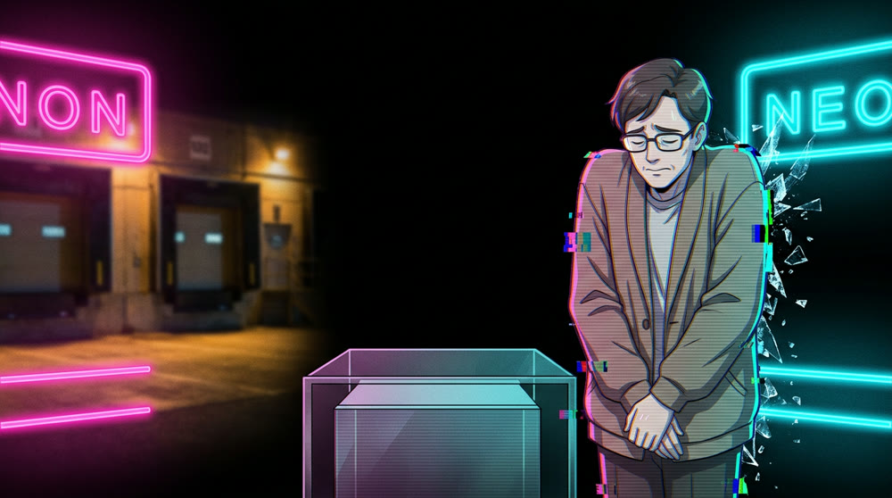 Dex Marlowe (QUARTZ), co-host at the Meatware After Dark anchor desk